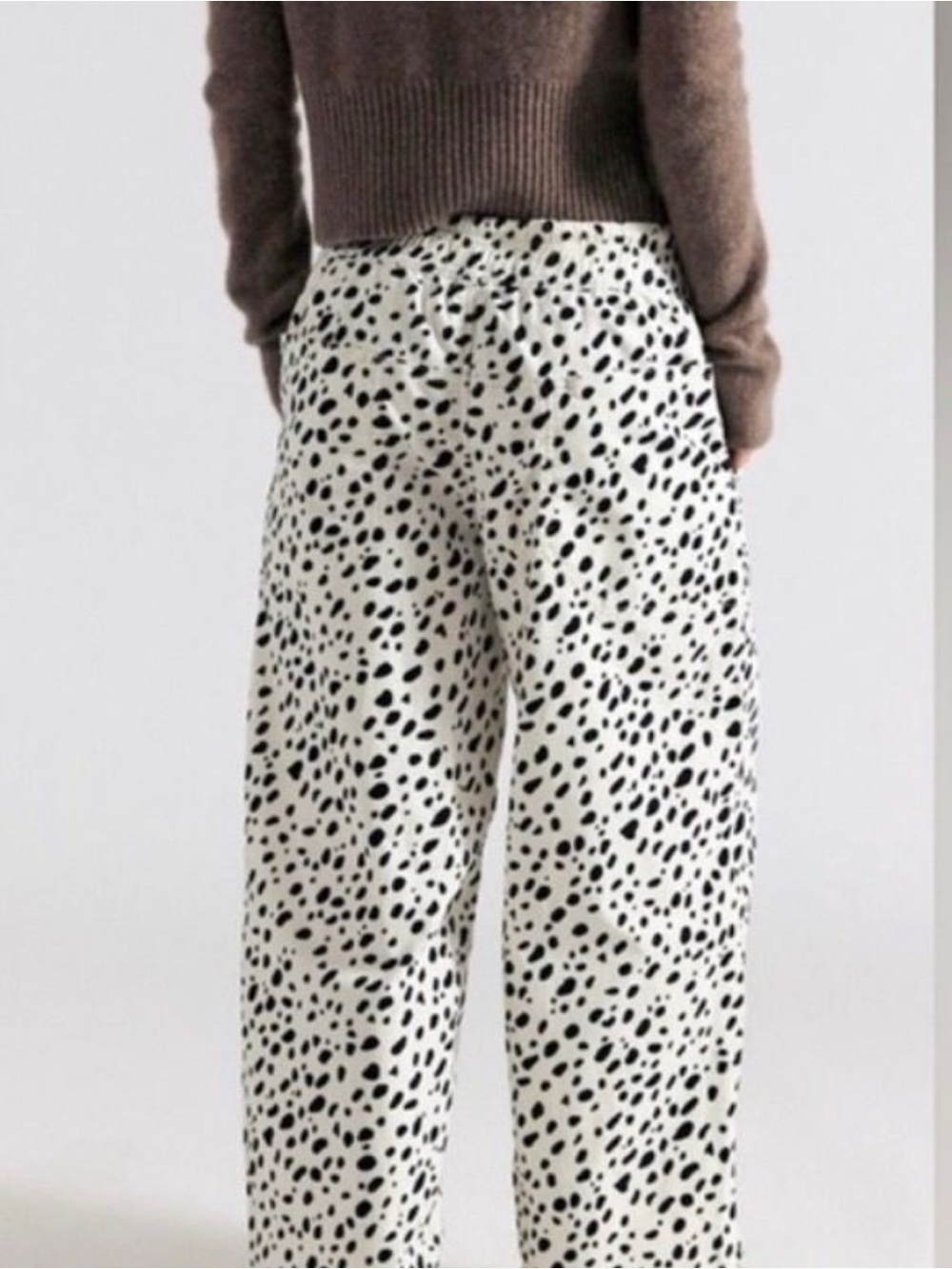 We the Free Easy Peasy printed corduroy pant ivory spot - Picture 2 of 3